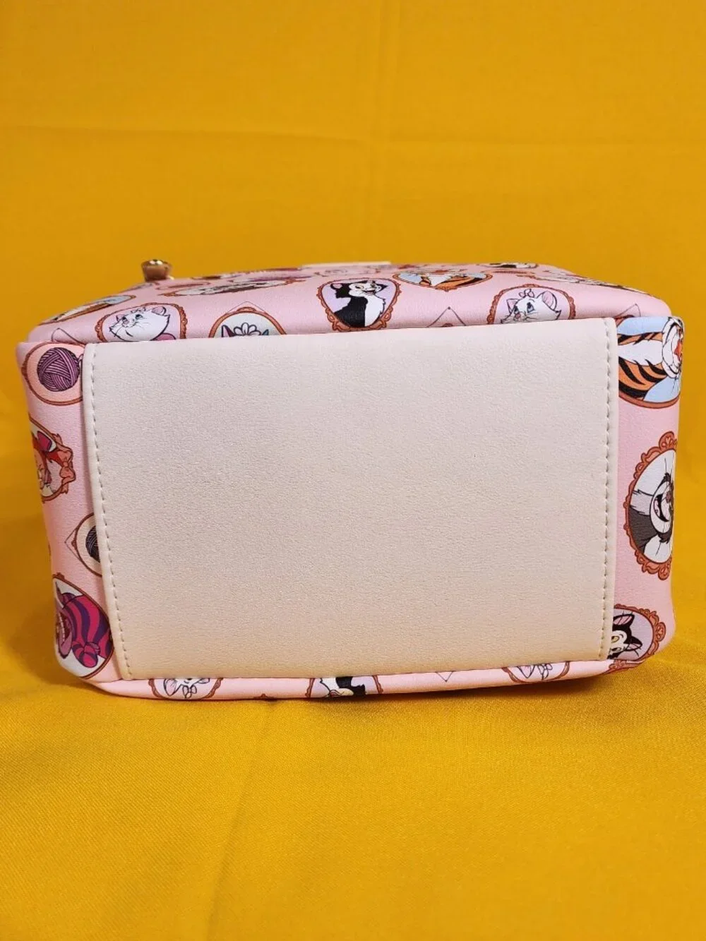 Loungefly Disney Cats Portrait Pink AOP Marie Figaro Dinah Mini Backpack NEW